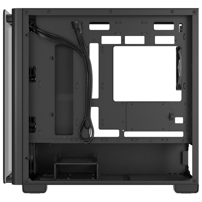 ASUS A23 PLUS TG ARGB BLACK Case Micro-ATX Supporto per Schede Madri con Connettori Nascosti Radiatori da 360 mm e Schede Grafiche da 380 mm 4 Ventole ARGB Preinstallate Nero
