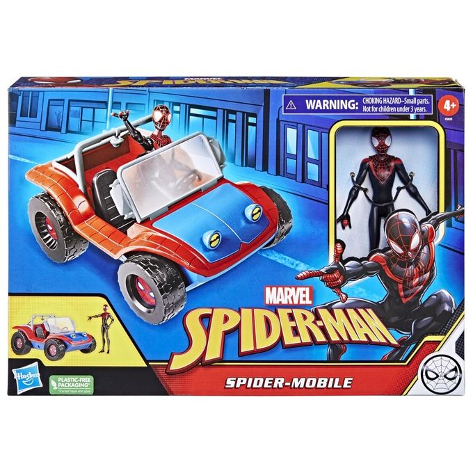 Hasbro Playset Spiderman Macchina Micke Morales e Spider Ham