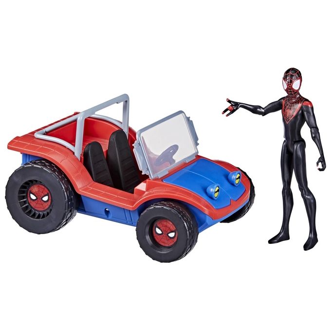 Hasbro Playset Spiderman Macchina Micke Morales e Spider Ham