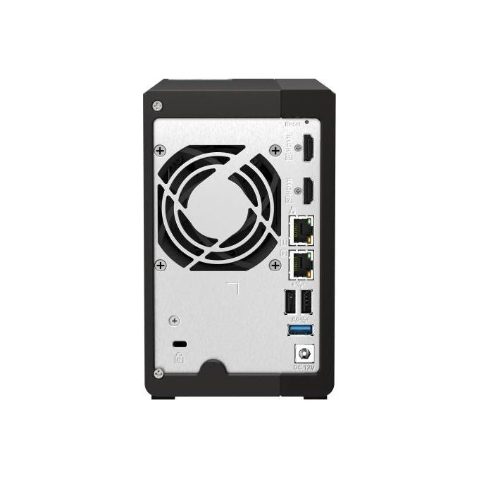 QNAP TS-253E Nas Tower Collegamento Ethernet Lan Nero J6412