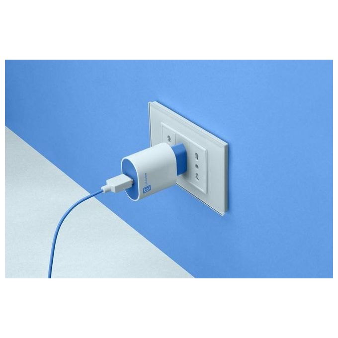 Cellular Line USB Charger #Stylecolor Universal Caricabatterie da Rete 12W Colorato Blu