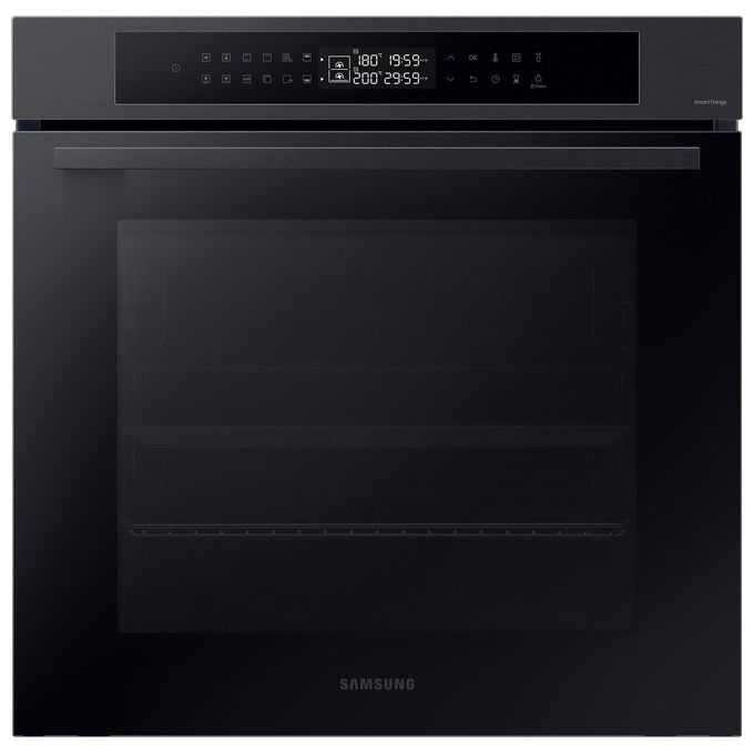 Samsung Dual Cook Serie 4 NV7B4240UBB Forno Multifunzione da Incasso 76 Litri 40 Classe A Funzioni di Cottura Finitura Black Inox
