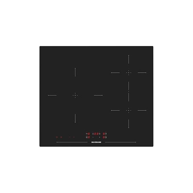 Silverline IH5450B01 Piano Cottura ad Induzione Controlli Touch Slider 4 Zone Booster