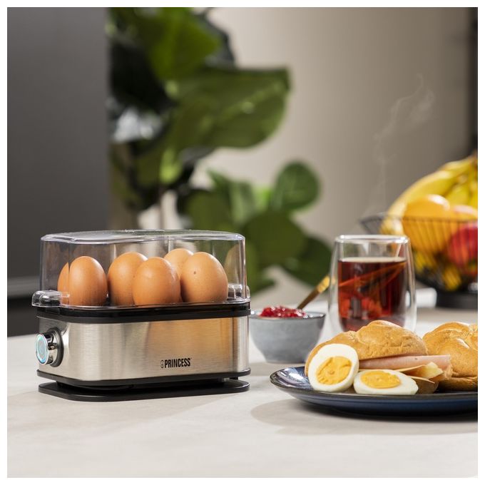 Princess 262046 Pentolino per Uova 6 Uova 400W Nero-Argento