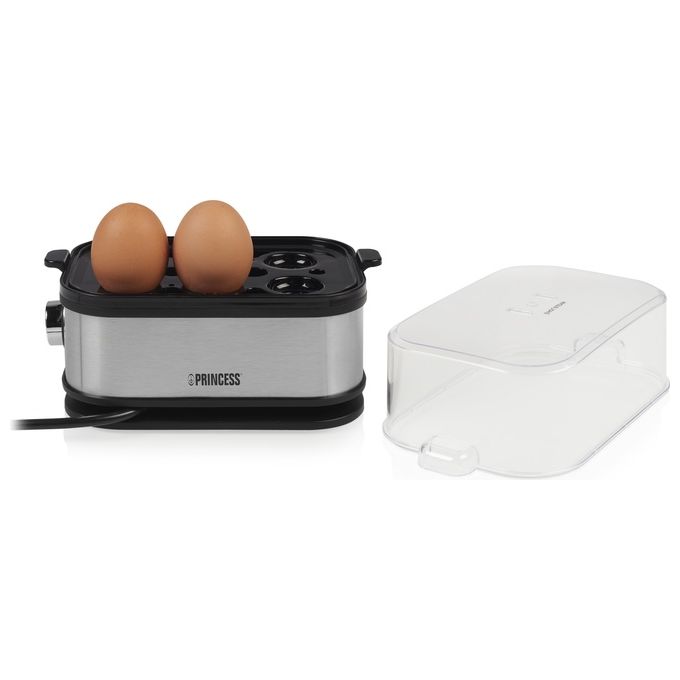 Princess 262046 Pentolino per Uova 6 Uova 400W Nero-Argento