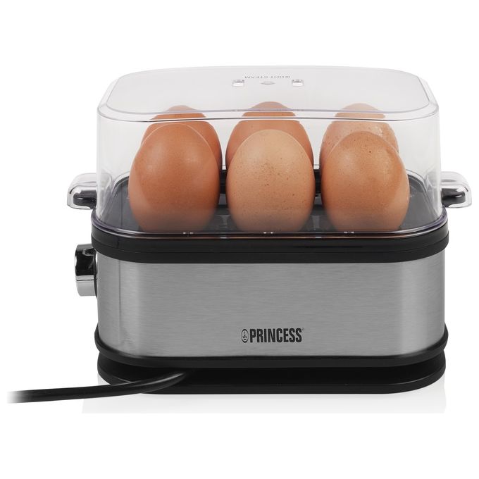 Princess 262046 Pentolino per Uova 6 Uova 400W Nero-Argento