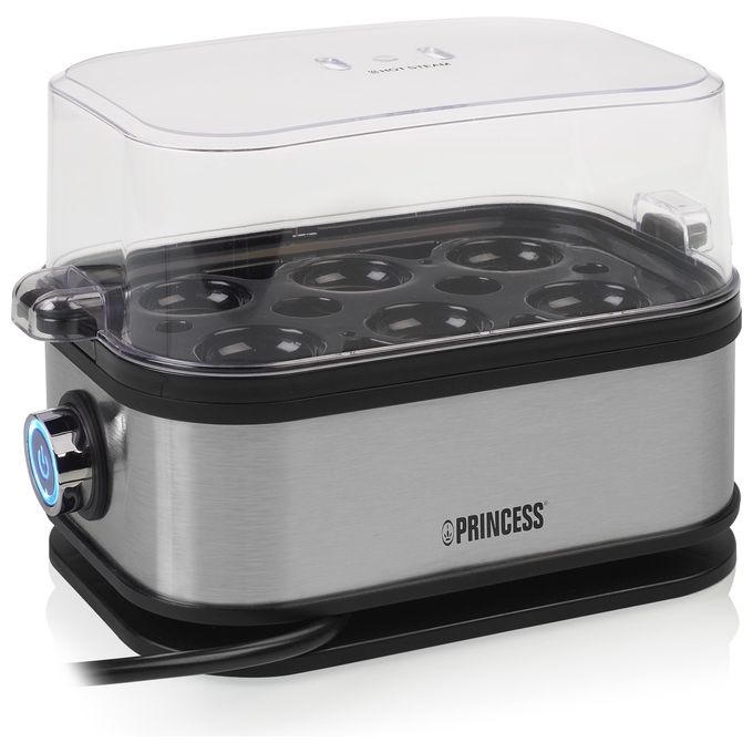Princess 262046 Pentolino per Uova 6 Uova 400W Nero-Argento