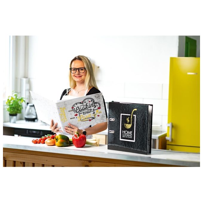 Herma Raccoglitore per Ricette Nero Home Cooking DIN A4