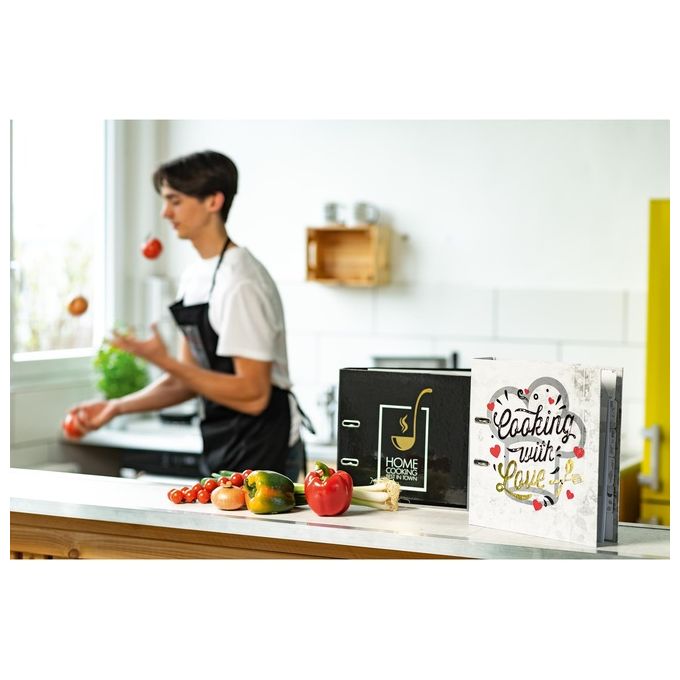 Herma Raccoglitore per Ricette Nero Home Cooking DIN A4