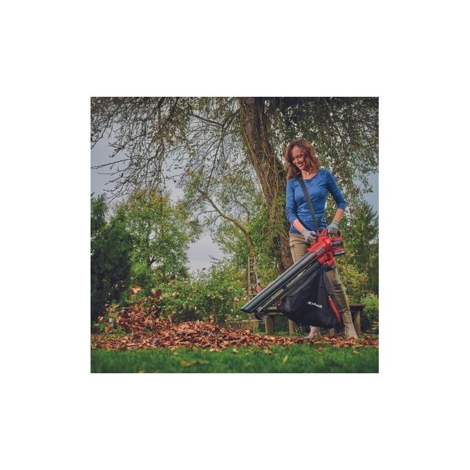 Einhell VENTURRO 18-210 Soffiatore di Foglie Cordless 210 km-h in Nero e Rosso per Giardino e Esterni