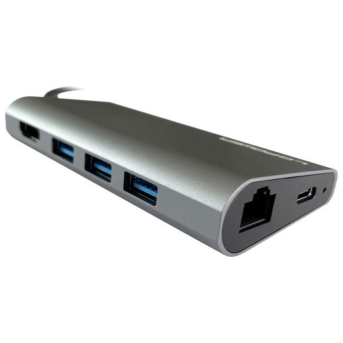 LC-Power LC-HUB-C-MULTI-5 Laptop Dock-Port Replicator Wired USB 3.2 Gen 1 Type-C
