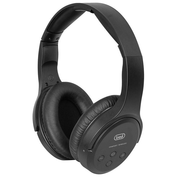 Trevi FRS 1480 R Cuffia Stereo per TV Ricevitore RF Wireless Senza Fili Base di Ricarica Digitale Ottico Jack 3.5mm Nero
