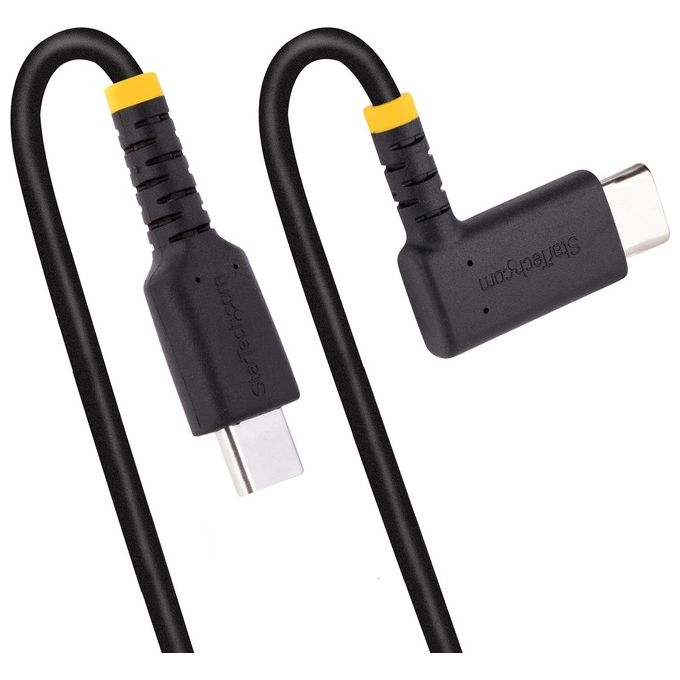 StarTech.com Cavo di Ricarica Usb-C a 90° da 30cm Nero