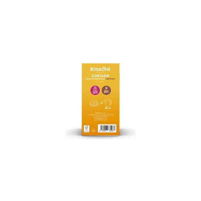 Caffe' Borbone capsule Cortado compatibili Lavazza A Modo Mio caffe' macchiato 16 pezzi