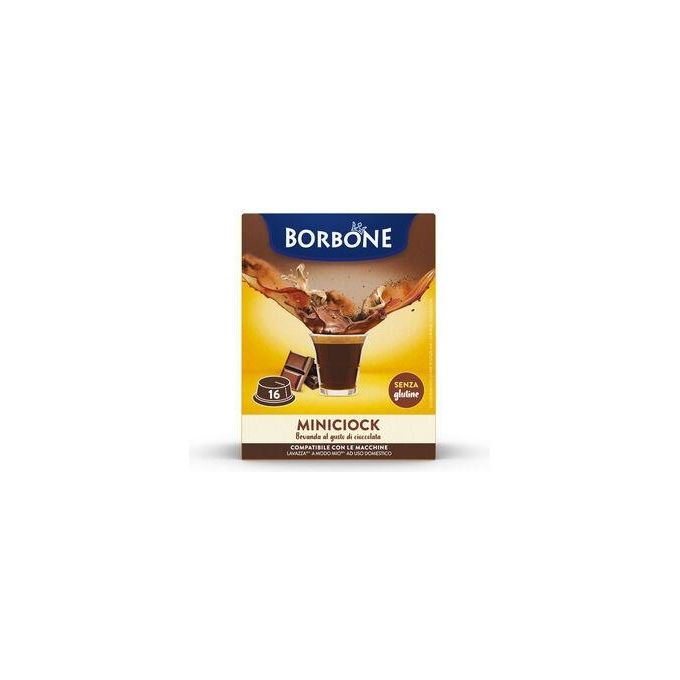 Caffe Borbone Miniciock capsule cioccolata compatibili Lavazza A Modo Mio 16 pezzi