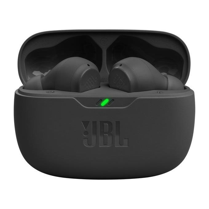 JBL Wave Beam Auricolari Wireless In-Ear Bluetooth Waterproof IP54 e Antipolvere IPX2 Deep Bass Sound Tecnologia Smart Ambient e Voice Aware Fino a 32 h di Autonomia Nero
