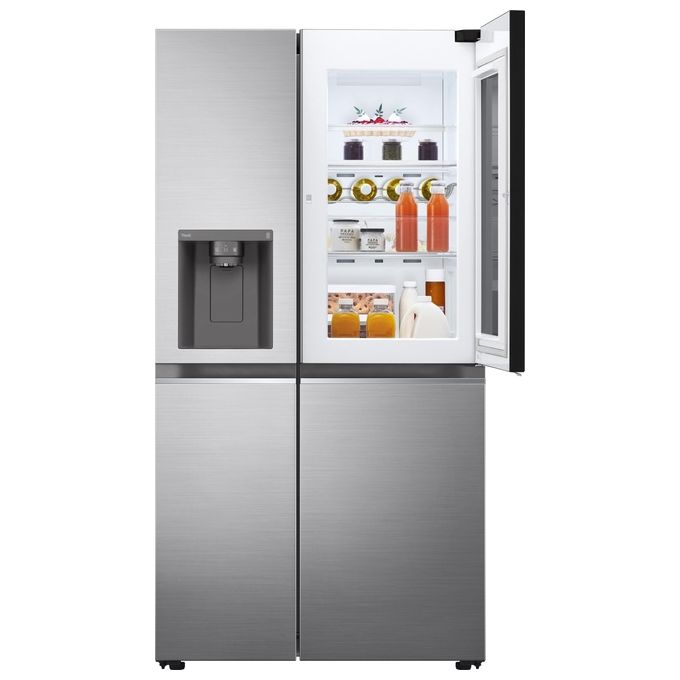 LG GSXV80PZLE Frigorifero Side-by-Side Instaview Door-in-Door Capacita' 635 Litri Classe Energetica E Total No Frost Wi-Fi  Inox Dispenser con allaccio