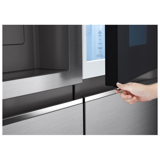 LG GSXV80PZLE Frigorifero Side-by-Side Instaview Door-in-Door Capacita' 635 Litri Classe Energetica E Total No Frost Wi-Fi  Inox Dispenser con allaccio