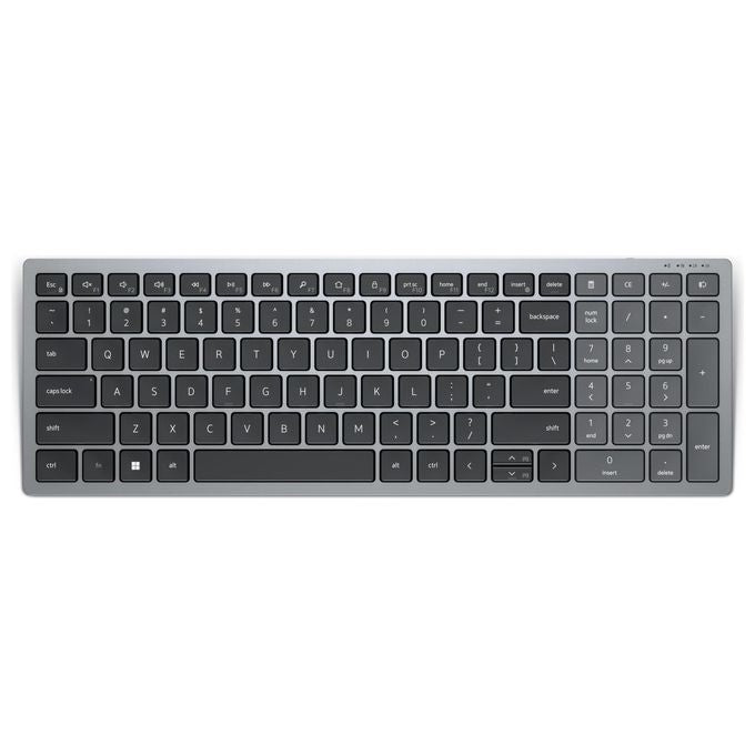 Dell KB740 Tastiera Rf Senza Fili  Bluetooth Qwerty Italiano Grigio-Nero