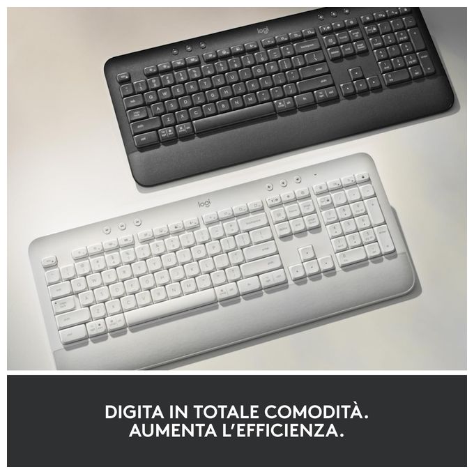 Logitech Signature K650 Tastiera Rf Senza Fili  Bluetooth Qwerty Italiano Grafite