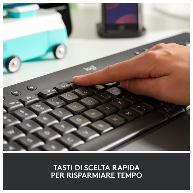 Logitech Signature K650 Tastiera Rf Senza Fili  Bluetooth Qwerty Italiano Grafite
