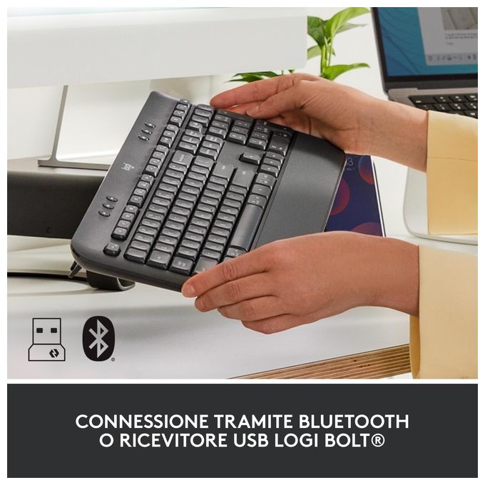 Logitech Signature K650 Tastiera Rf Senza Fili  Bluetooth Qwerty Italiano Grafite