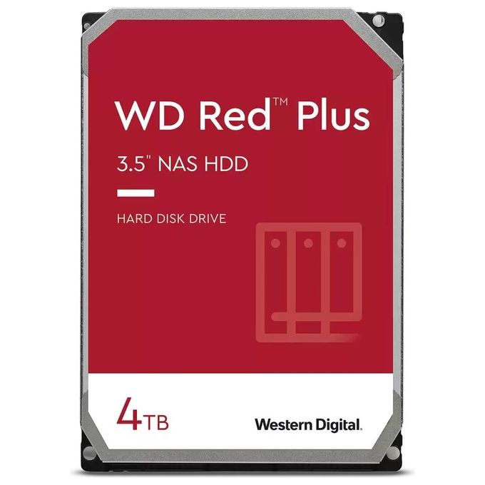 Western Digital Hard Disk Red Plus 4Tb 3.5 SATA 256MB