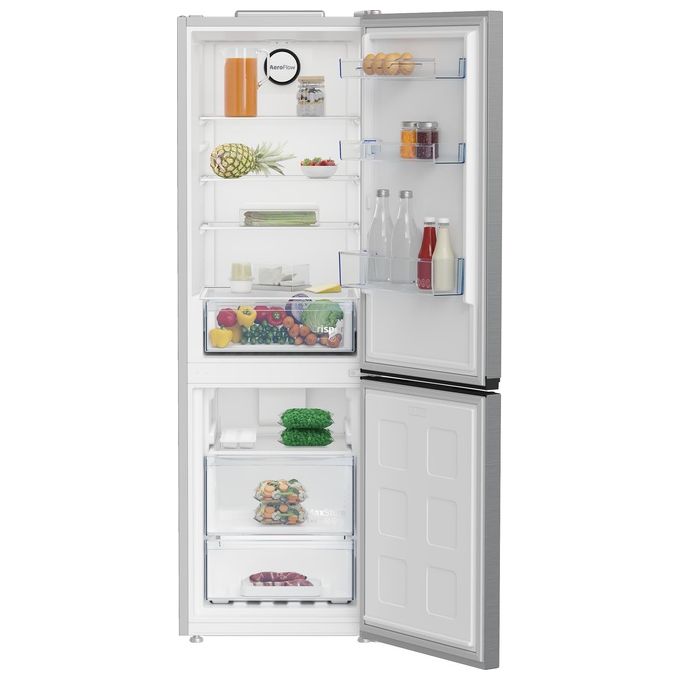 BEKO B1RCNE364XB Frigorifero combinato 316 L 1865 cm Classe E 37 dB Total No Frost MultiAirflow modalita' Eco e Vacanza Metal Look
