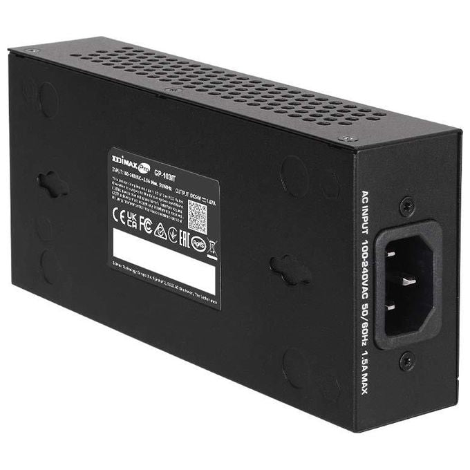 Edimax Complies with IEEE 802.3bt Gigabit Iniettore PoE 90 W