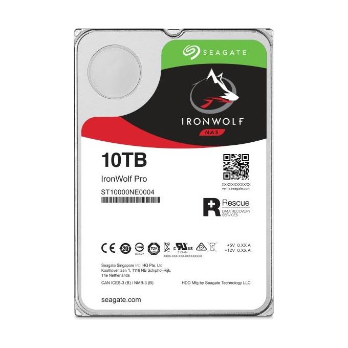 Seagate IronWolf Pro ST10000NT001 Disco Rigido Interno 3.5'' 10000Gb
