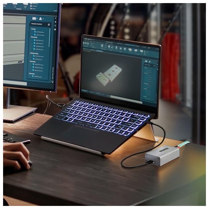 Startech.com Extender Usb 3.0 a 2 Porte su Fibra Multimodale Om3 - Lc-lc - Hub 2x Usb-a 5gbps