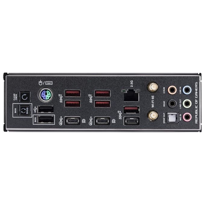 ASUS ROG CROSSHAIR X670E GENE, Scheda Madre Gaming micro-ATX, AMD AM5, DDR5, PCI 5.0, Intel 2.5Gb Ethernet, WiFi 6E (802.11ax), ROG Supreme 7.1 Surround, 3xM.2, 4xSATA 6GB-s, Aura Sync RGB, Nero