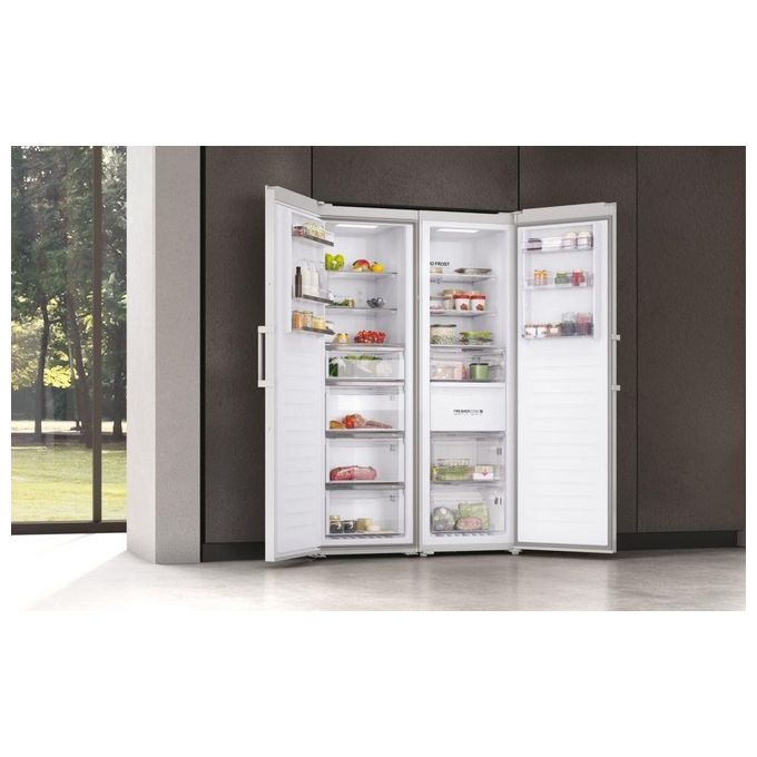 Haier H3F330WDH1 - Freezer Instaswitch - Congelatore Verticale 330 L, 191 cm, Classe D, 38 dB, Total No Frost, Convertibile in Frigorifero, Wi-Fi, Bianco