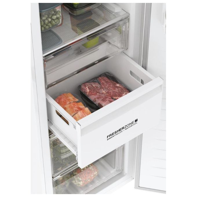Haier H3F330WDH1 - Freezer Instaswitch - Congelatore Verticale 330 L, 191 cm, Classe D, 38 dB, Total No Frost, Convertibile in Frigorifero, Wi-Fi, Bianco