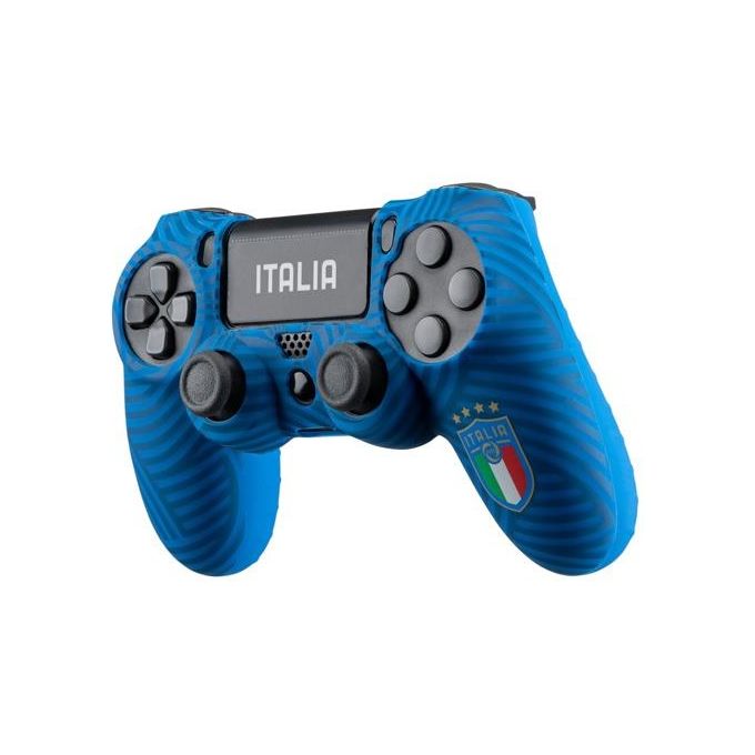 Qubick Cover Gamepad per PlayStation 4 FIGC Italia Blue