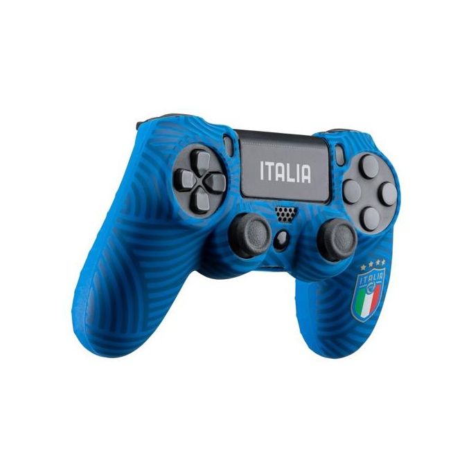 Qubick Cover Gamepad per PlayStation 4 FIGC Italia Blue
