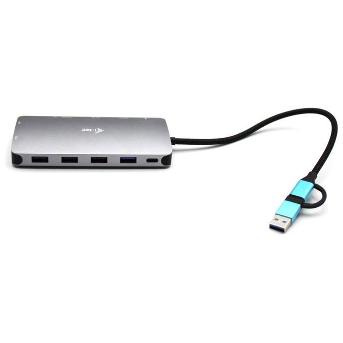 I-Tec USB 3.0 USB-C-Thunderbolt 3x Display Metal Nano Dock with LAN  Power Delivery 100W