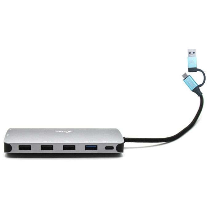 I-Tec USB 3.0 USB-C-Thunderbolt 3x Display Metal Nano Dock with LAN  Power Delivery 100W