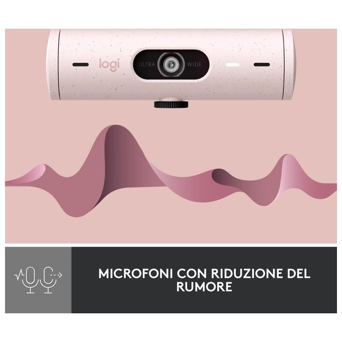 Logitech Brio 500 Webcam 4Mp 1920x1080 Pixel Usb-c Bianco