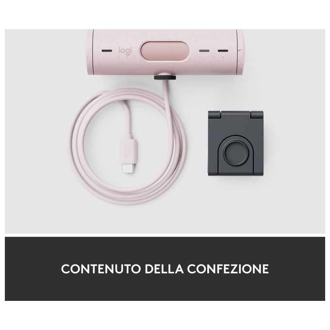 Logitech Brio 500 Webcam 4Mp 1920x1080 Pixel Usb-c Bianco