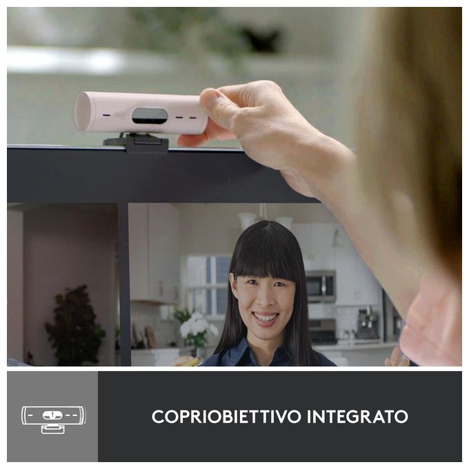 Logitech Brio 500 Webcam 4Mp 1920x1080 Pixel Usb-c Bianco