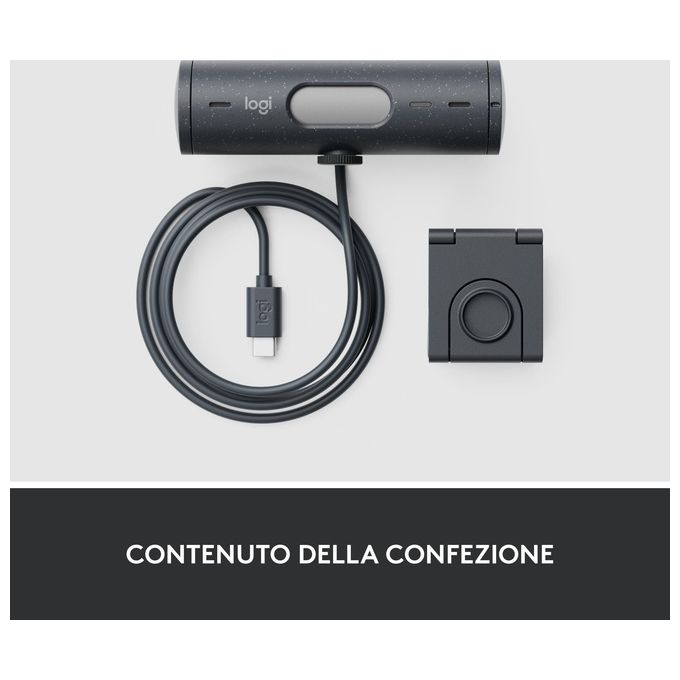 Logitech Brio 500 Webcam 4Mp 1920x1080 Pixel Usb-c Grafite