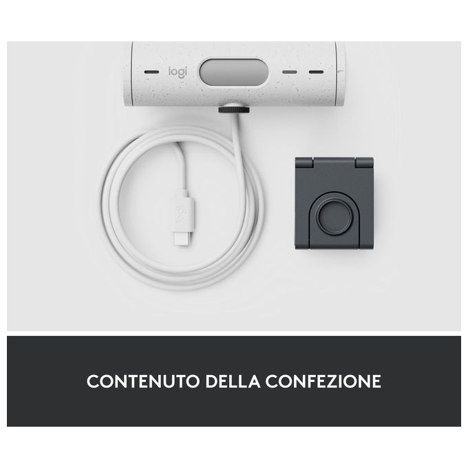 Logitech Brio 500 Webcam 4Mp 1920x1080 Pixel Usb-c Bianco