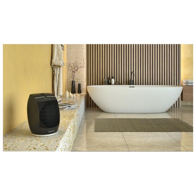 Olimpia Splendid 99329 Caldosilent Termoventilatore 2400W con Timer Oscillazione 90 Gradi e Protezione IP21 Nero