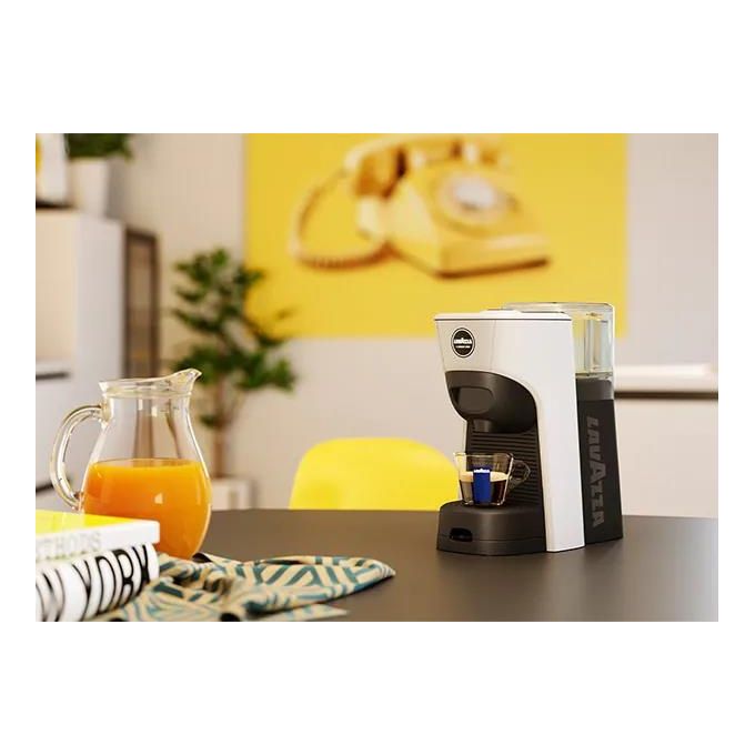 Lavazza Tiny Eco, Macchina per Caffe' a Capsule, Automatica-Manuale, Nero e Bianco
