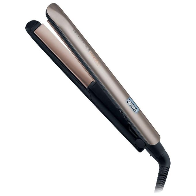 Remington S8540 Keratin Protect – Piastra per capelli con piastre ceramica-cheratina, temperatura regolabile fino a 230°C, riscaldamento rapido, ionica, spegnimento automatico, colore Bronzo