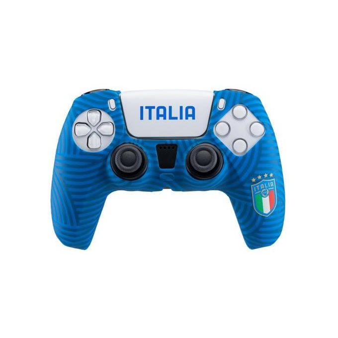 Qubick Cover Gamepad PlayStation 5 FIGC Italia Blue
