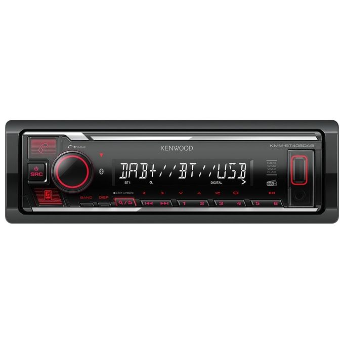 Kenwood KMMBT408DAB Sintolettore Digitale con Bluetooth e DAB Integrati