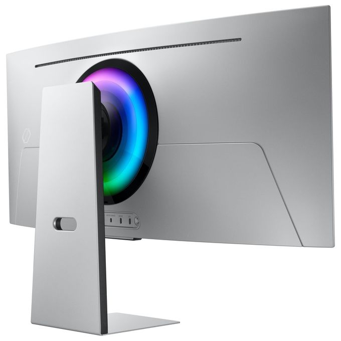 Samsung Monitor Gaming Odyssey OLED G8 (S34BG850), Curvo (1800R), 34'', 3440x1440 (WQHD), 21:9, HDR10+, OLED, 175 Hz, 0,1 ms, Freesync Premium, Micro HDMI, USB-C, Mini-DP, WiFi, Bluetooth, Casse, HAS