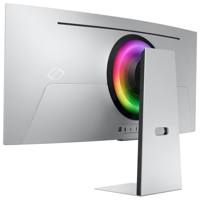 Samsung Monitor Gaming Odyssey OLED G8 (S34BG850), Curvo (1800R), 34'', 3440x1440 (WQHD), 21:9, HDR10+, OLED, 175 Hz, 0,1 ms, Freesync Premium, Micro HDMI, USB-C, Mini-DP, WiFi, Bluetooth, Casse, HAS